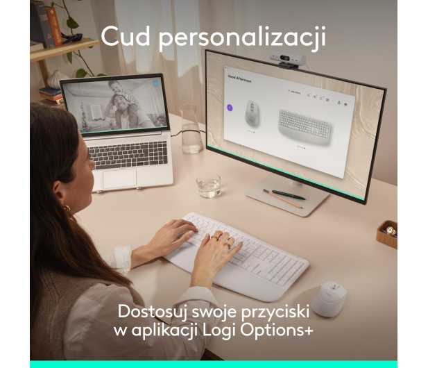 Logitech Signature Comfort Plus MK880 biały - 1533425 - zdjęcie 10